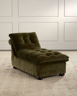 Seraphina Button-Tufted Chaise