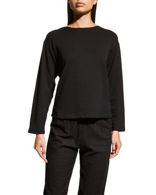 Seraphina Long-Sleeve Brushed Top