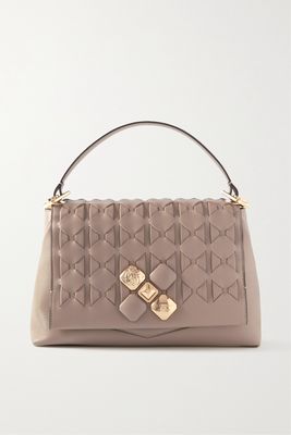 Serapian - 1928 Embellished Woven Leather Tote - Neutrals