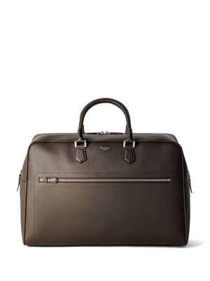 Serapian medium Weekender Cachemire-leather holdall - Brown