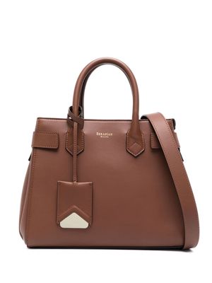 Serapian Meliné leather tote bag - Brown