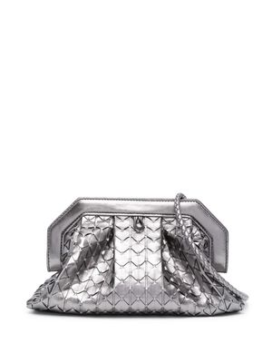 Serapian mini Secret Mosaico leather clutch bag - Grey