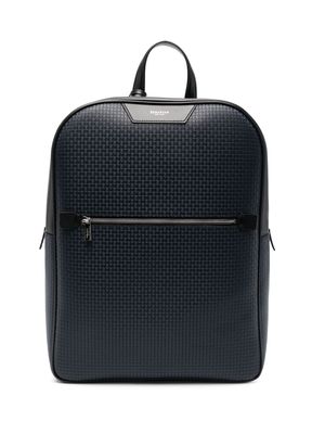 Serapian monogram-pattern leather backpack - Blue