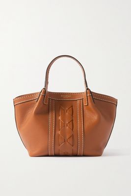 Serapian - Secret Mini Woven Leather Tote - Brown