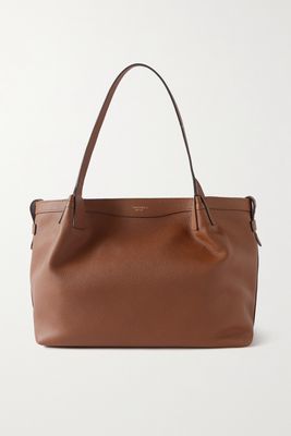 Serapian - Secret Small Textured-leather Tote - Brown
