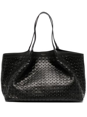 Serapian textured shoulder bag - Black