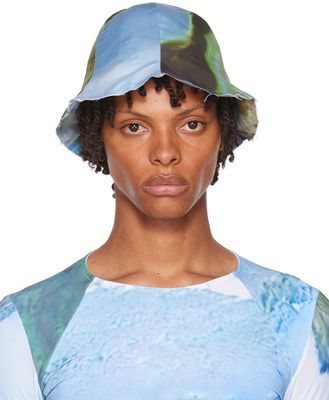 Serapis SSENSE Exclusive Green & Blue Bucket Hat