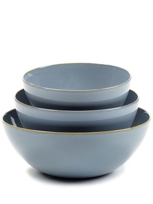 Serax Terres de Rêves set of three bowls - Blue