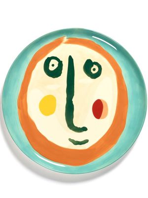 Serax x Feast face-print serving plate - Green