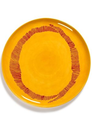 Serax x Feast Swirly Stripe ceramic plate - Yellow
