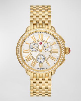 Serein 18K Gold Plated Diamond Watch