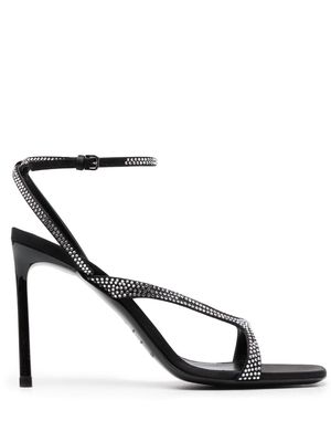 Sergio Rossi 115mm crystal-embellished sandals - Black