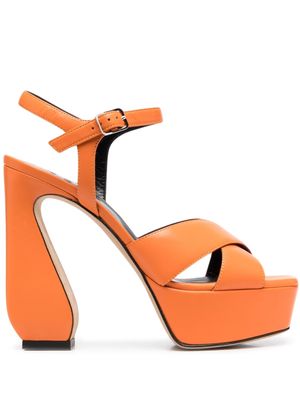 Sergio Rossi 135mm open-toe sandals - Orange