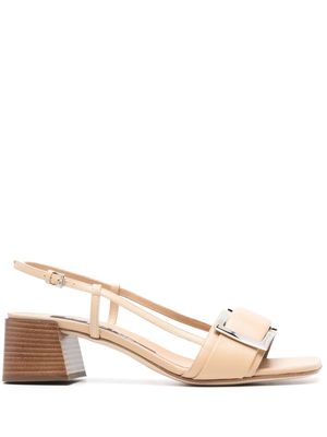 Sergio Rossi 50mm buckle sandals - Neutrals