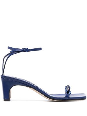 Sergio Rossi 70mm crystal-embellished open-toe sandals - Blue