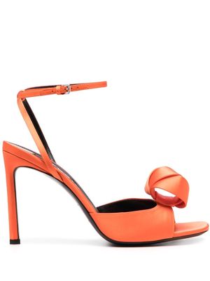 Sergio Rossi 75mm appliqué-detail open-toe sandals - Orange