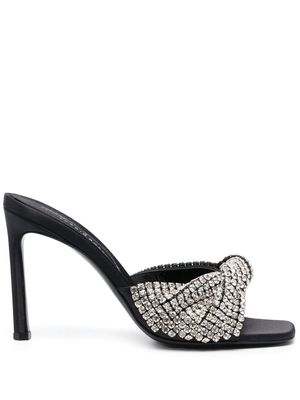 Sergio Rossi Evangelie 95mm crystal-embellished sandals - Black