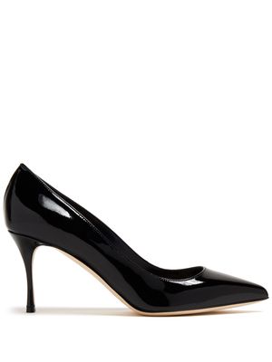 Sergio Rossi Godiva 75mm patent-leather pumps - Black