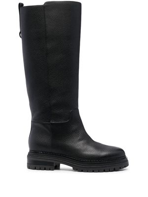 Sergio Rossi mid-calf leather boots - Black