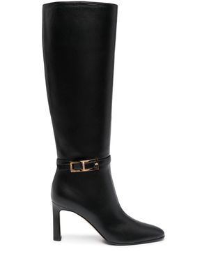 Sergio Rossi Nora 80mm knee-high leather boots - Black