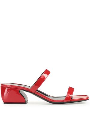 Sergio Rossi SI Rossi 45mm leather sandals - Red