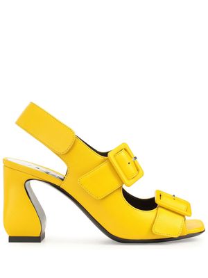 Sergio Rossi SI Rossi 80mm suede sandals - Yellow