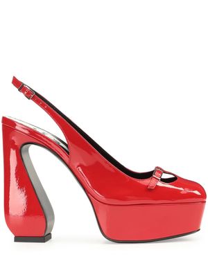 Sergio Rossi SI Rossi 85mm slingback pumps - Red