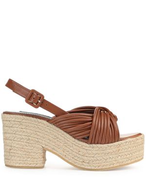 Sergio Rossi Sr Akida multi-thread sandals - Brown