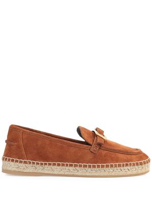 Sergio Rossi Sr Nora suede loafers - Brown