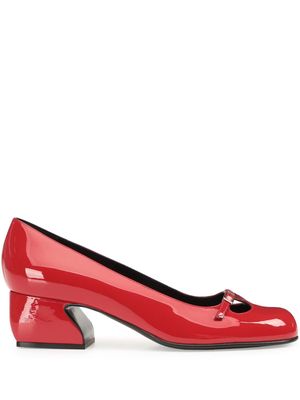 Sergio Rossi SR Rossi 45mm leather pumps - Red