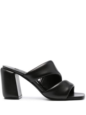 Sergio Rossi SR Songy 80mm leather sandals - Black