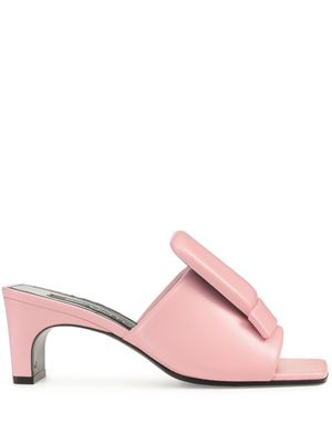 Sergio Rossi SR1 60mm leather mules - Pink