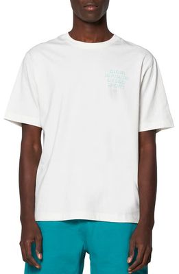 Sergio Tacchini Gioia Cotton Jersey Graphic T-Shirt in Vanilla Ice