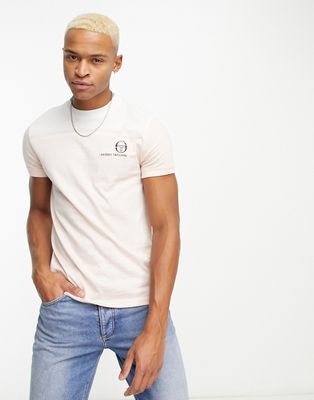 Sergio Tacchini Line t-shirt in pink and white