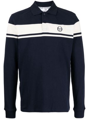 Sergio Tacchini logo-embroidered cotton polo shirt - Blue