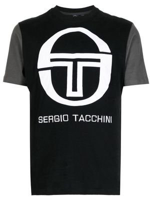 Sergio Tacchini logo-print cotton T-shirt - Black