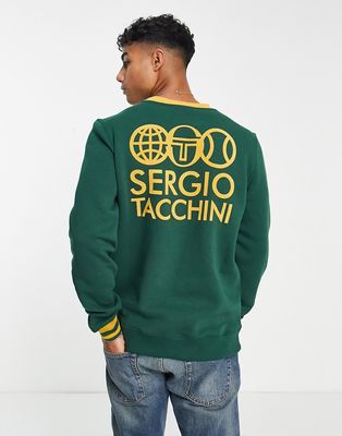 Sergio Tacchini sweatshirt with back print in green