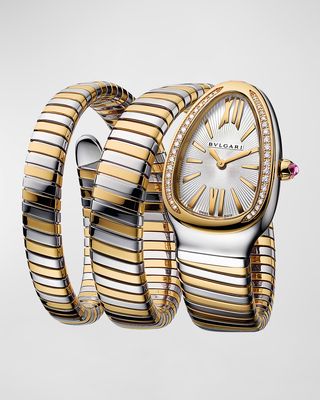 Serpenti Tubogas 35mm Two-Tone Watch, Size Small