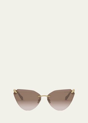 Serpenti Viper Cat-Eye Sunglasses