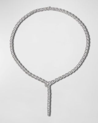 Serpenti White Gold Diamond Necklace