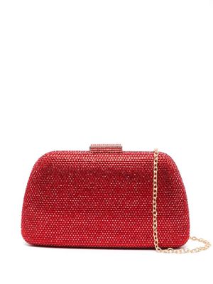 SERPUI Josephine rhinestone-embellished clutch bag - Red