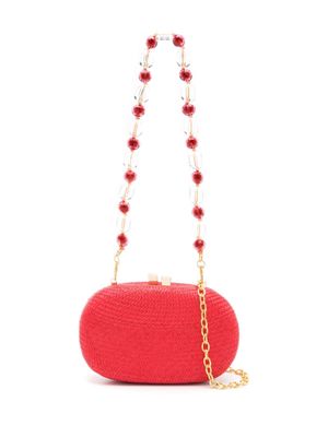 SERPUI Olivine rounded-body clutch bag - Red