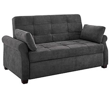 Serta Noone Upholstered Microfiber Fabric Queen Sofa