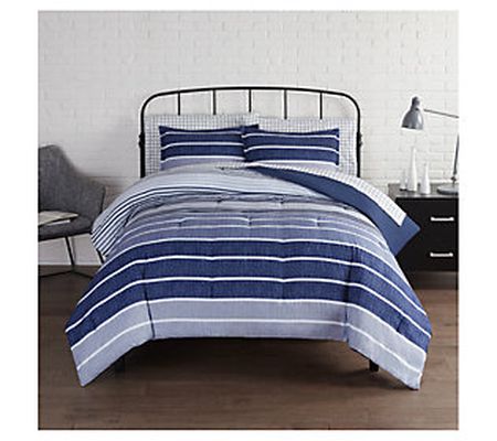 Serta Simply Clean Conrad Stripe 7-Piece King B d in a Bag
