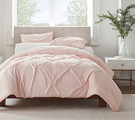 Serta Simply Clean Pleated Duvet Set - Full/Que en