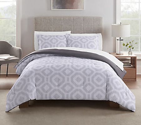 Serta Simply Clean Skyler Geometric 2-Piece TXL Comforter Set