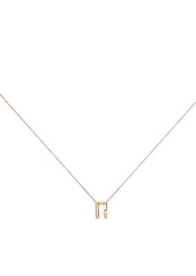 Serti Sur Vide 18K Rose Gold & 0.3 TCW Diamond Pendant Necklace