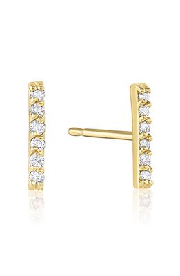 Set & Stones Cairo Mismatched Diamond Stud Earrings in Yellow Gold