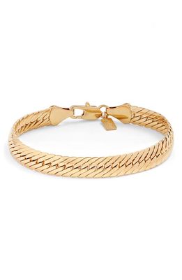Set & Stones Troy Herringbone Chain Bracelet in Gold