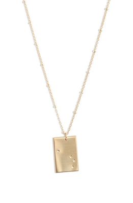 Set & Stones Zodiac Constellation Pendant Necklace in Gold - Aries